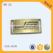 RB23 Custom Logo graviert Nähen Metall Etikett für Caps Hüte oder Kleidungsstück
